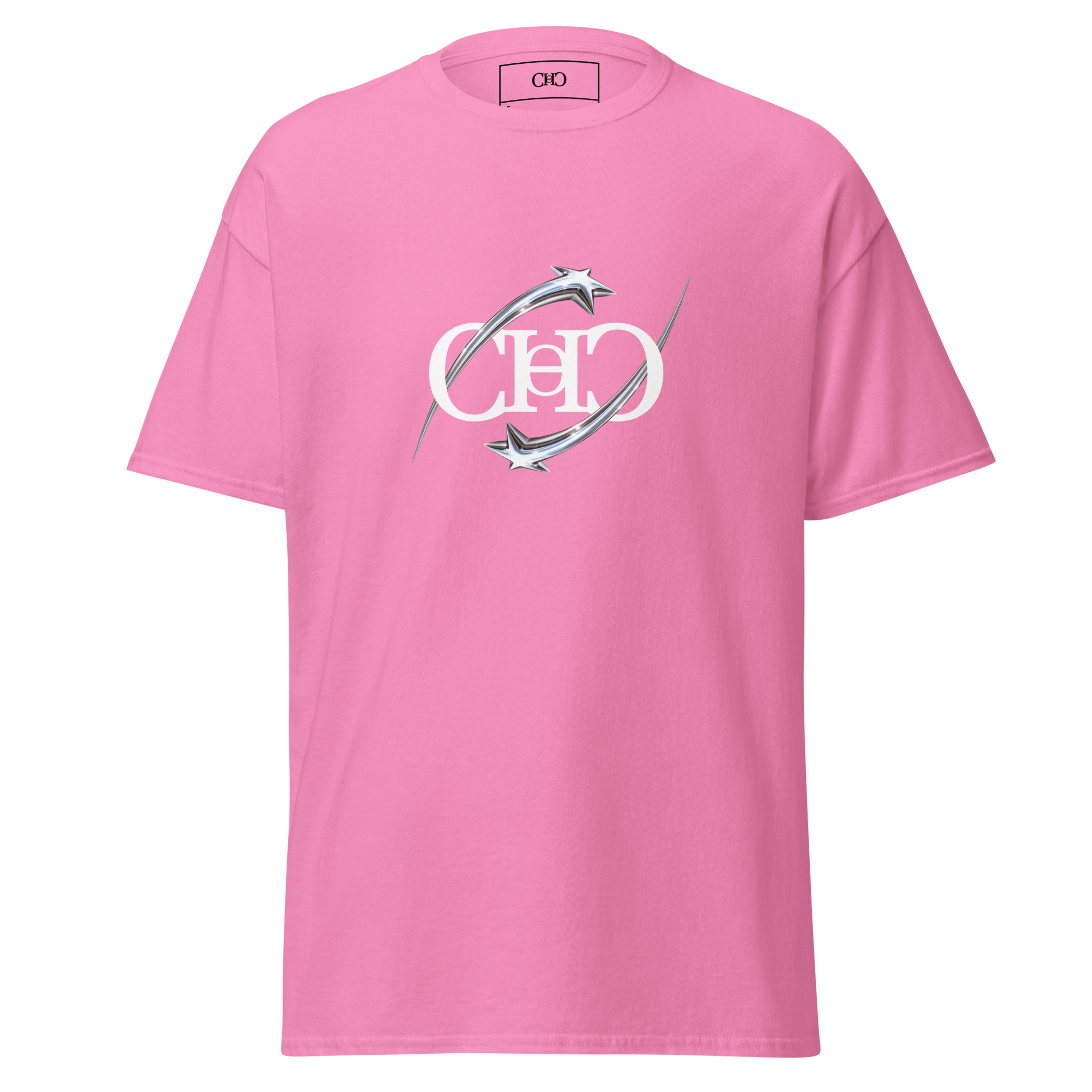 Stars Tee — Pink front